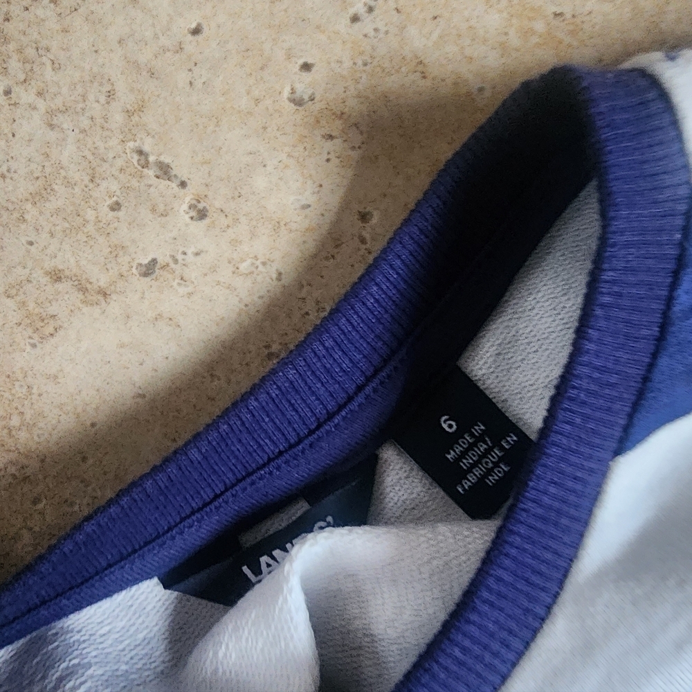 Lands' End Navy and White Striped Boys Set - Picture 5 of 5